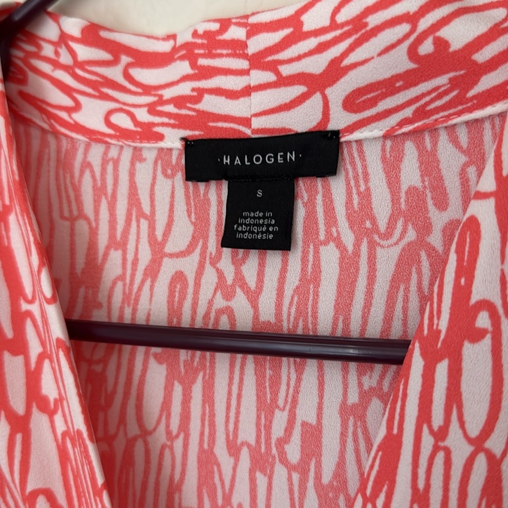 Halogen V Neck Button Down Blouse - image 2